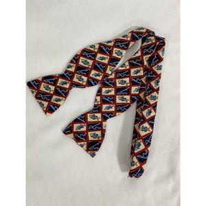 Unbranded Multicolor Fishing Rod Reel Fish Classic Adjustable Red Bow Tie